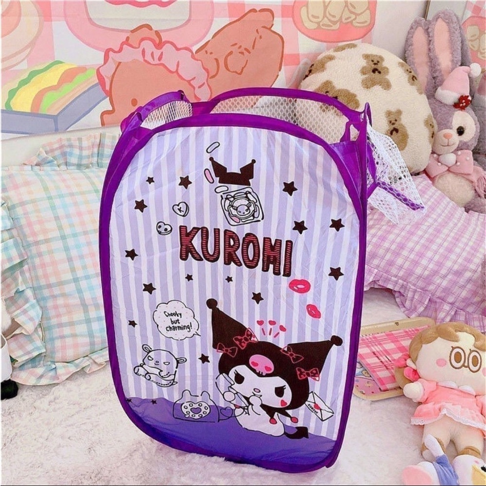 Kuromi Folding Pop-Up Clothes Hamper